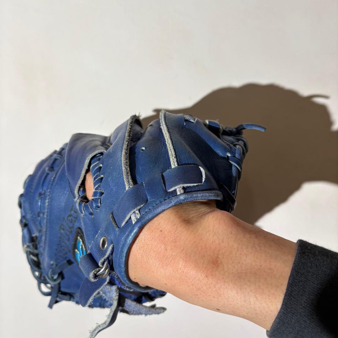 MIZUNO キャッチャーミット　左投　ブルー　軟式　ビューリーグ 一般