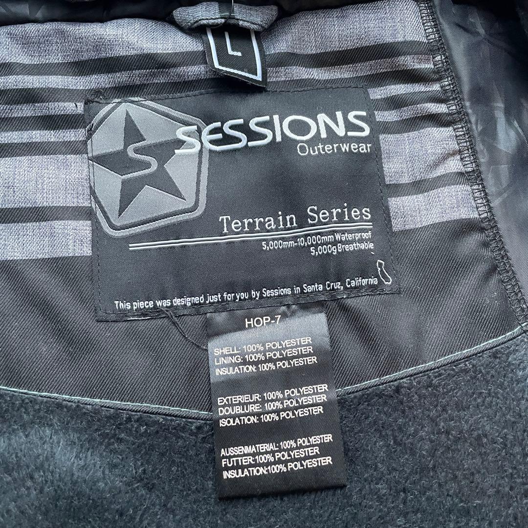 SESSIONS スノーウェア　スキーウェア　メンズ　L 上下　セッションズ