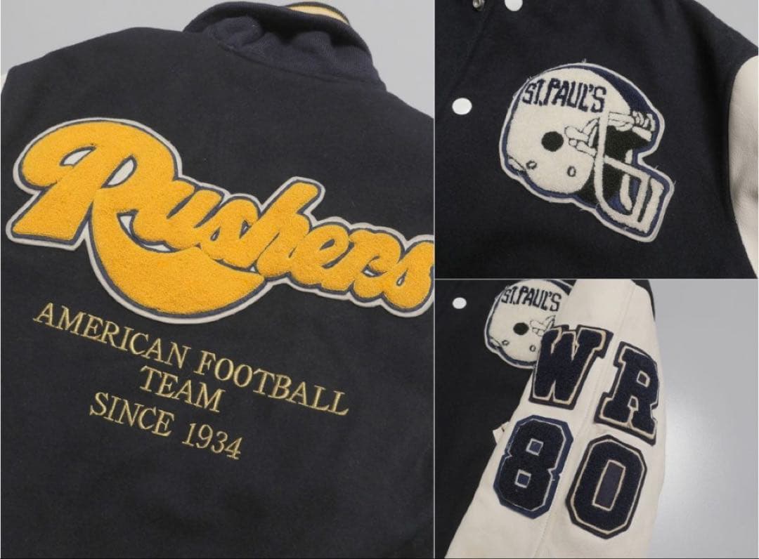 立教大学アメフト部“Rushers“公式チームスタジャン Mサイズ【部員限定】
