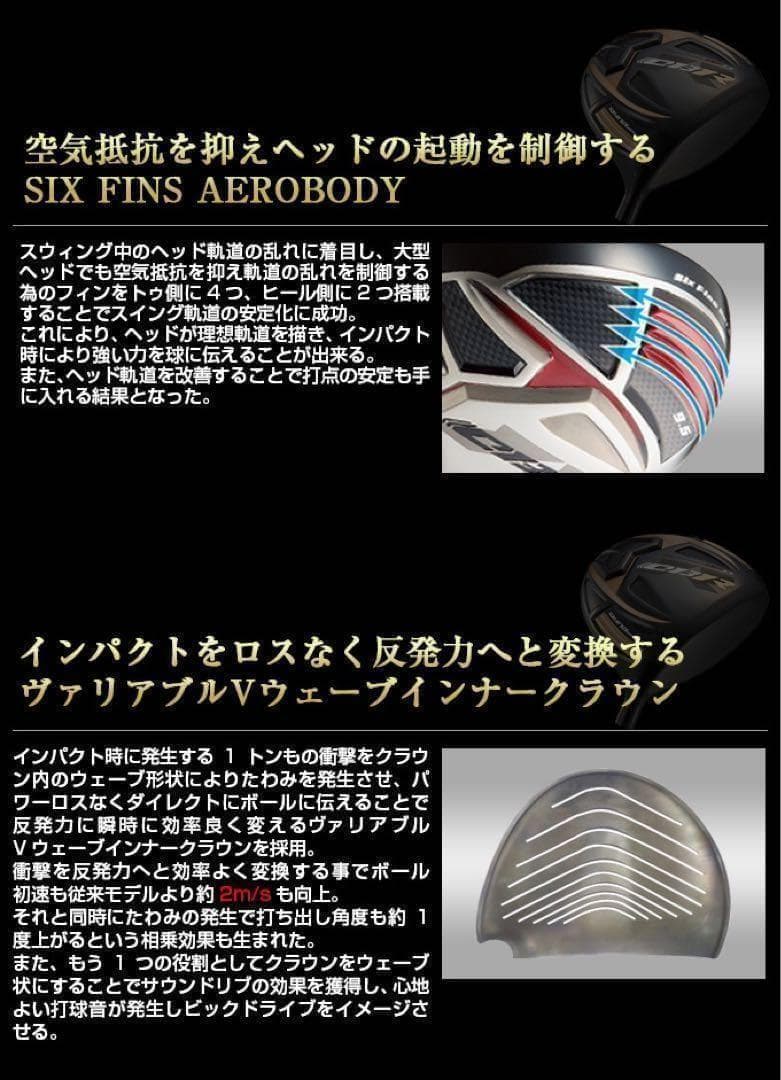 ★世界最高反発＋三菱ドラコン飛匠で55Yアップ★ ワークスゴルフ CBRプレミア