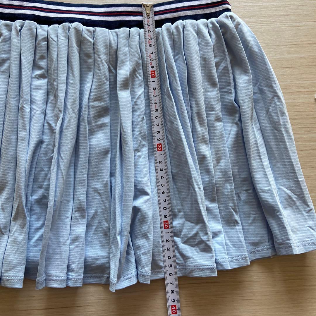 【未使用】FILA テニスウェア　薄い青 プリーツスカート ¥11880