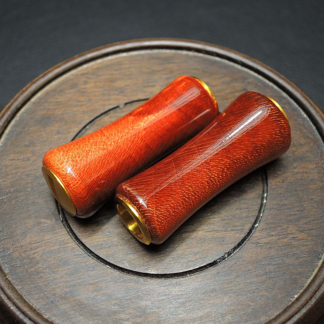 ハンドメイド スタビライズドウッドノブ ハンドルノブ 2個 シマノ/ダイワ対応
