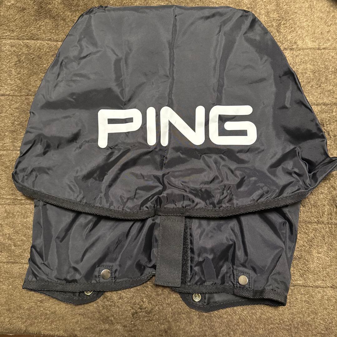 PING キャディバッグ ツアースタッフバッグ　ホワイト/ブラック　10型