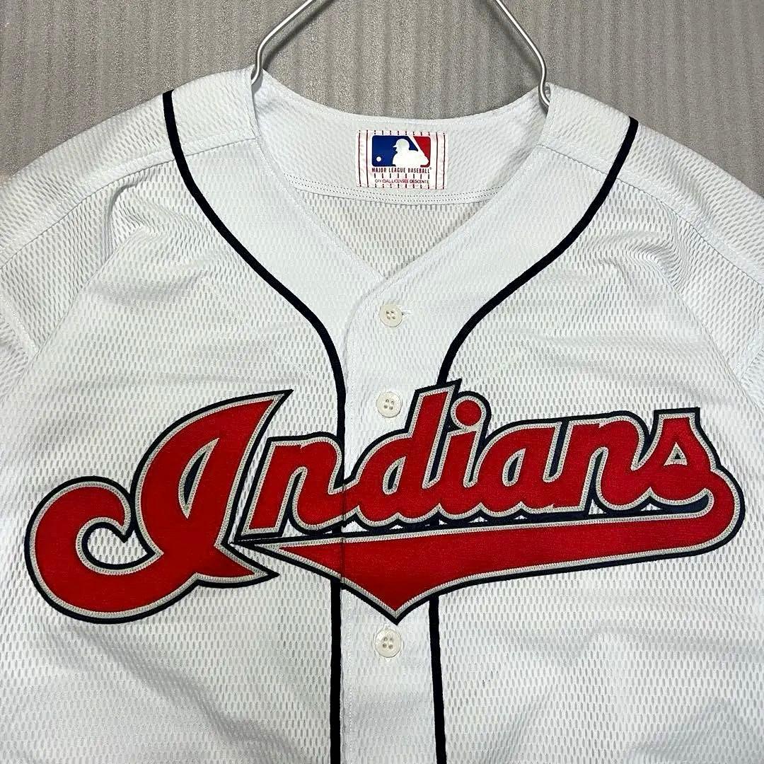 【未使用廃盤品】日本製MLB インディアンズ 刺繍ロゴ ユニフォーム公式生産終了