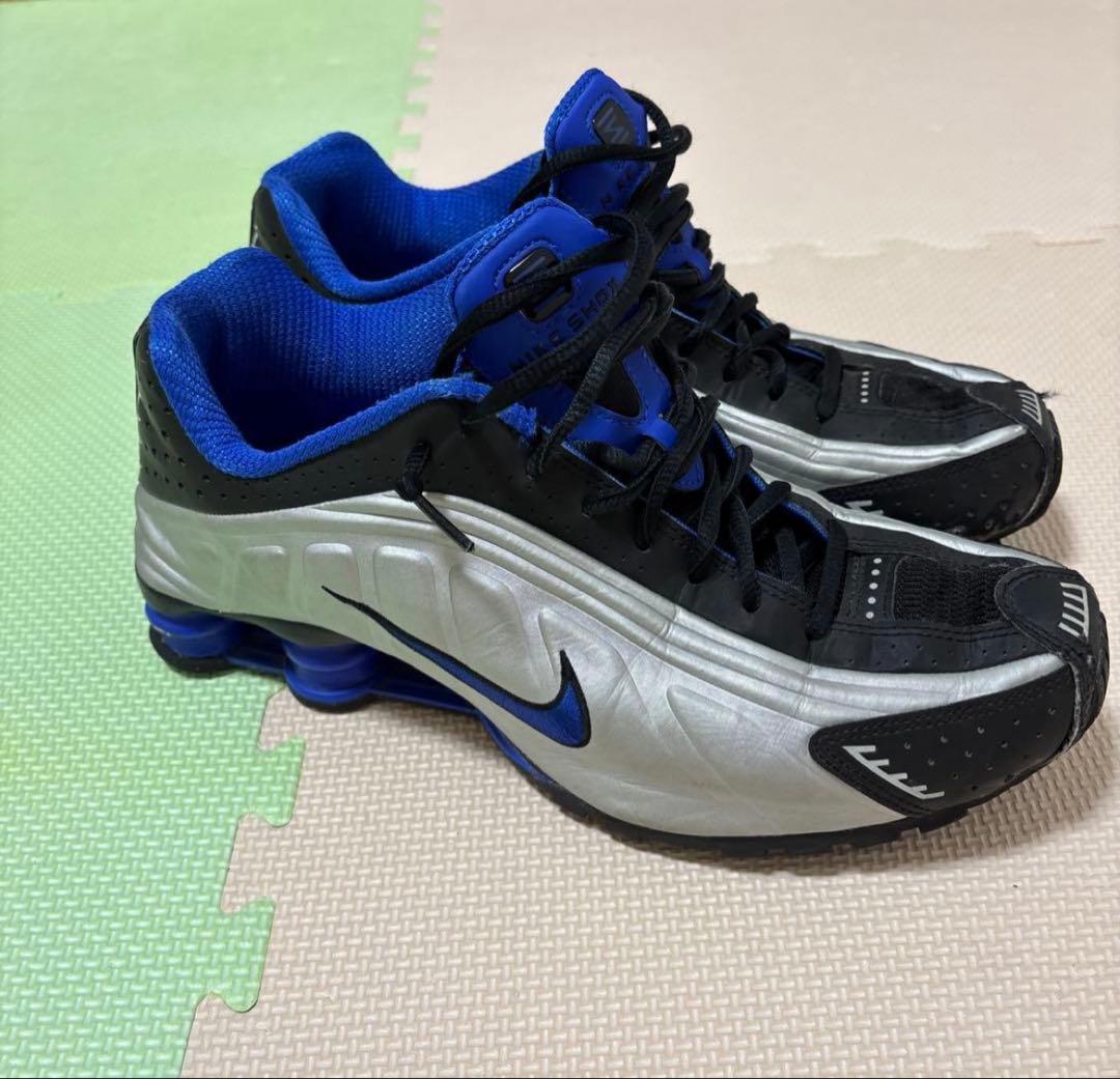 Nike Shox R4 黒/青　ナイキ　ショックス　27cm