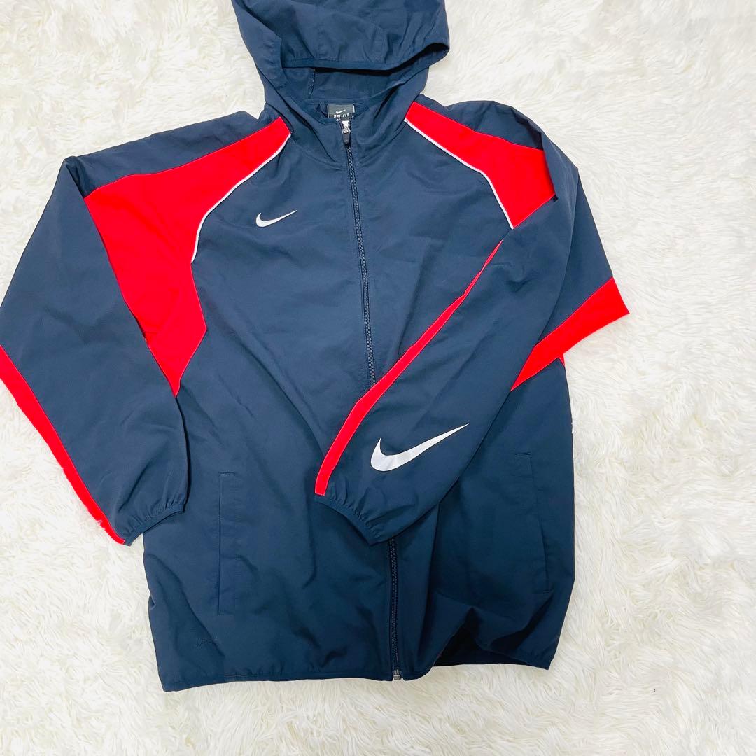 NIKE ナイキ ナイロンセットアップ 上下 薄手 フード ドローコード