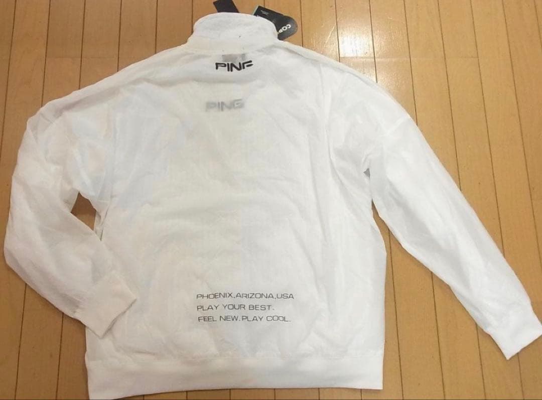 M 新品　PING ツインレイヤードアウター ブルゾン レディース　ホワイト