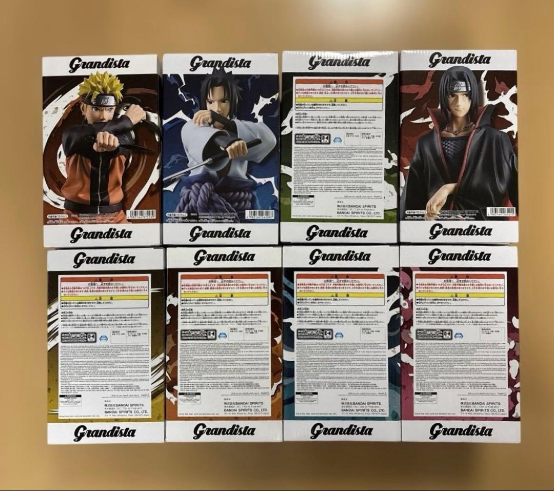 NARUTO　ナルト疾風伝　フィギュア グランディスタ　まとめ売り　計8体セット