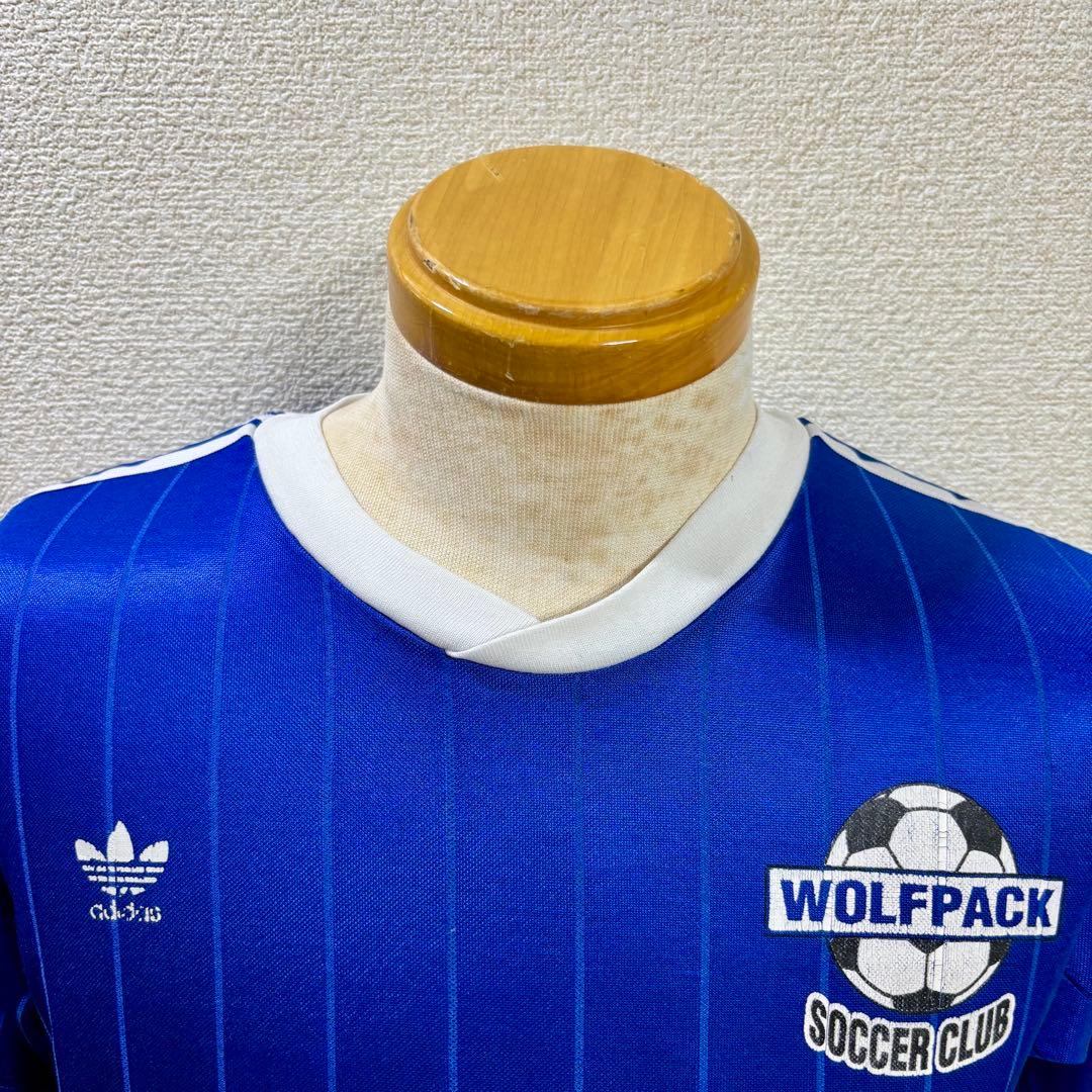 USA製 アディダス adidas 80s 90s 万国旗タグ サッカーシャツ
