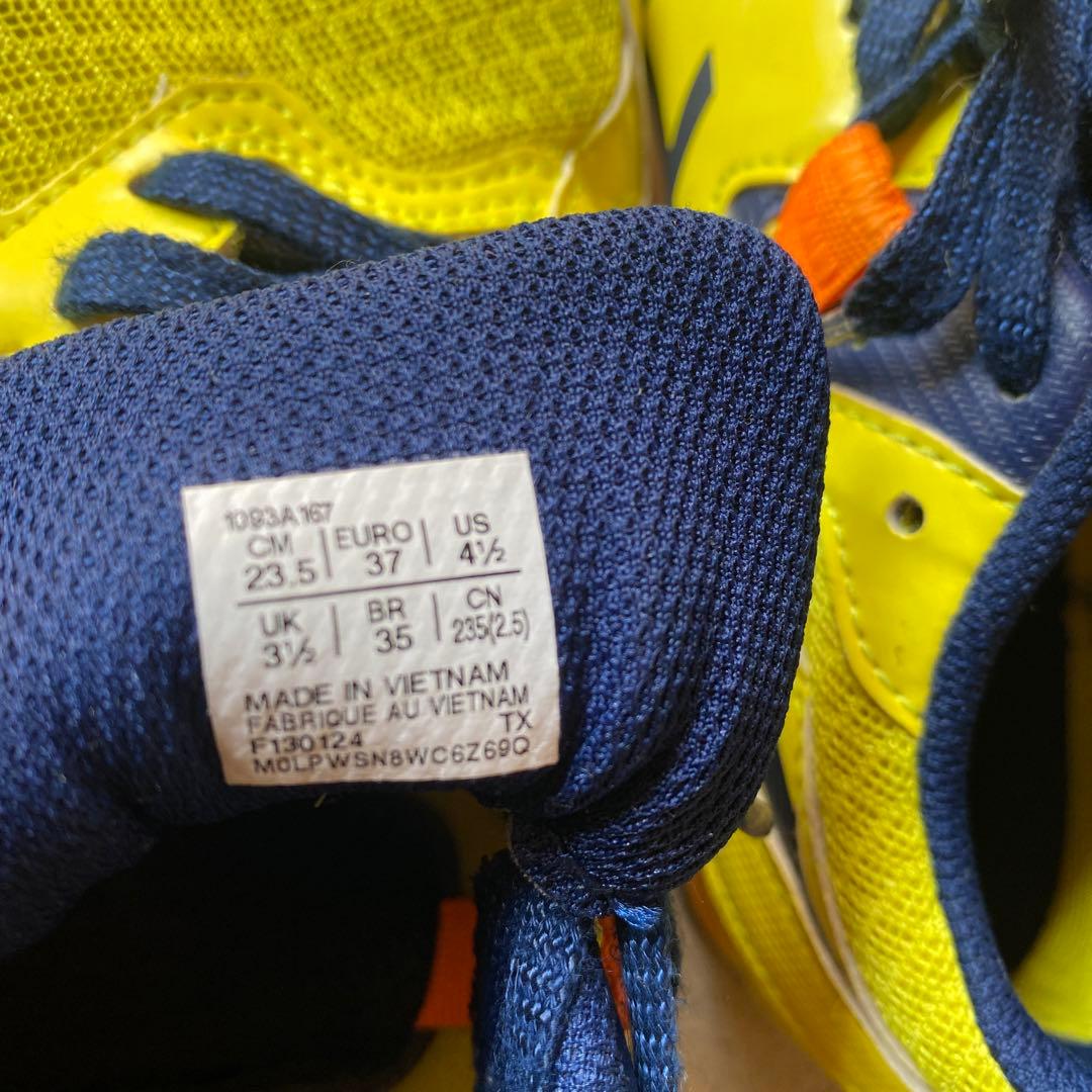 asics EF-1 スパイクシューズ イエロー/ネイビー
