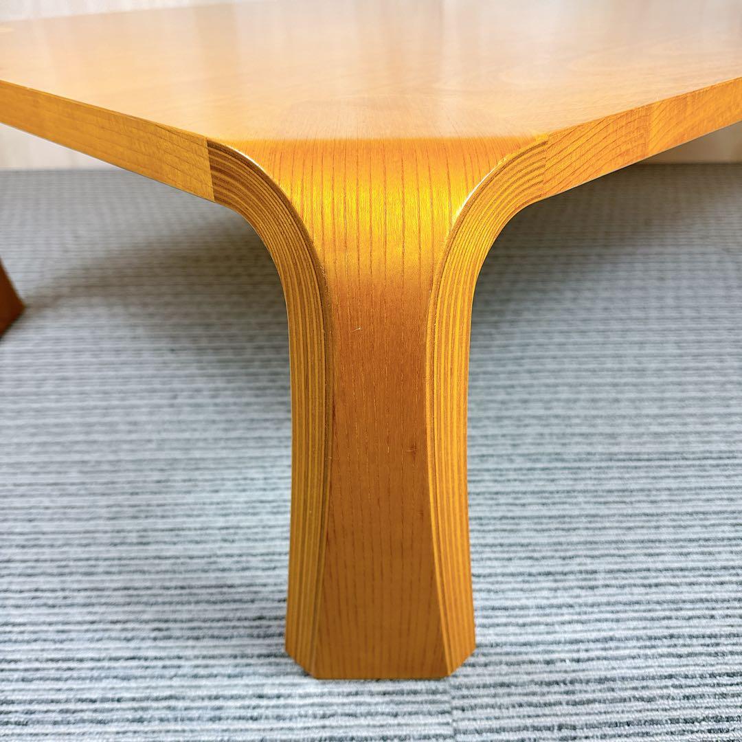 美品 天童木工 ローテーブル 乾三郎 座卓 106×75.5×33.5 引取割有