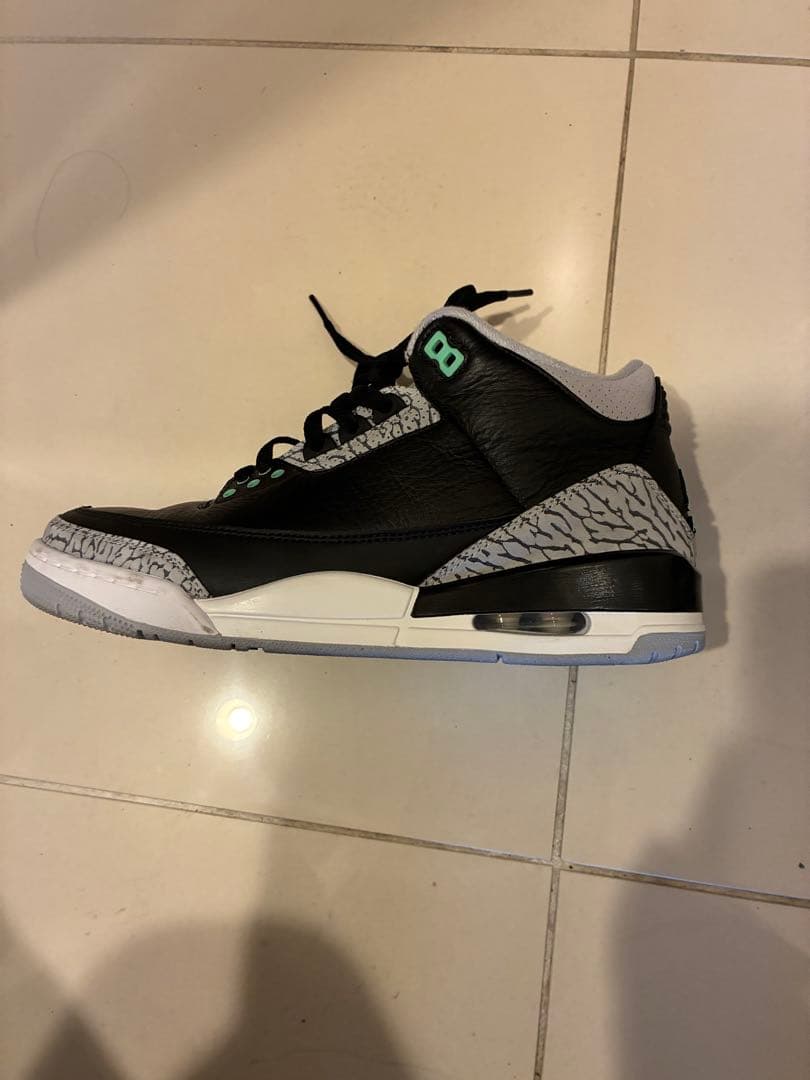 Air Jordan 3 ブラック/グレー/ミント