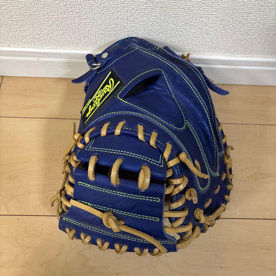 Rawlings 軟式グローブ　青　キャッチャーミット