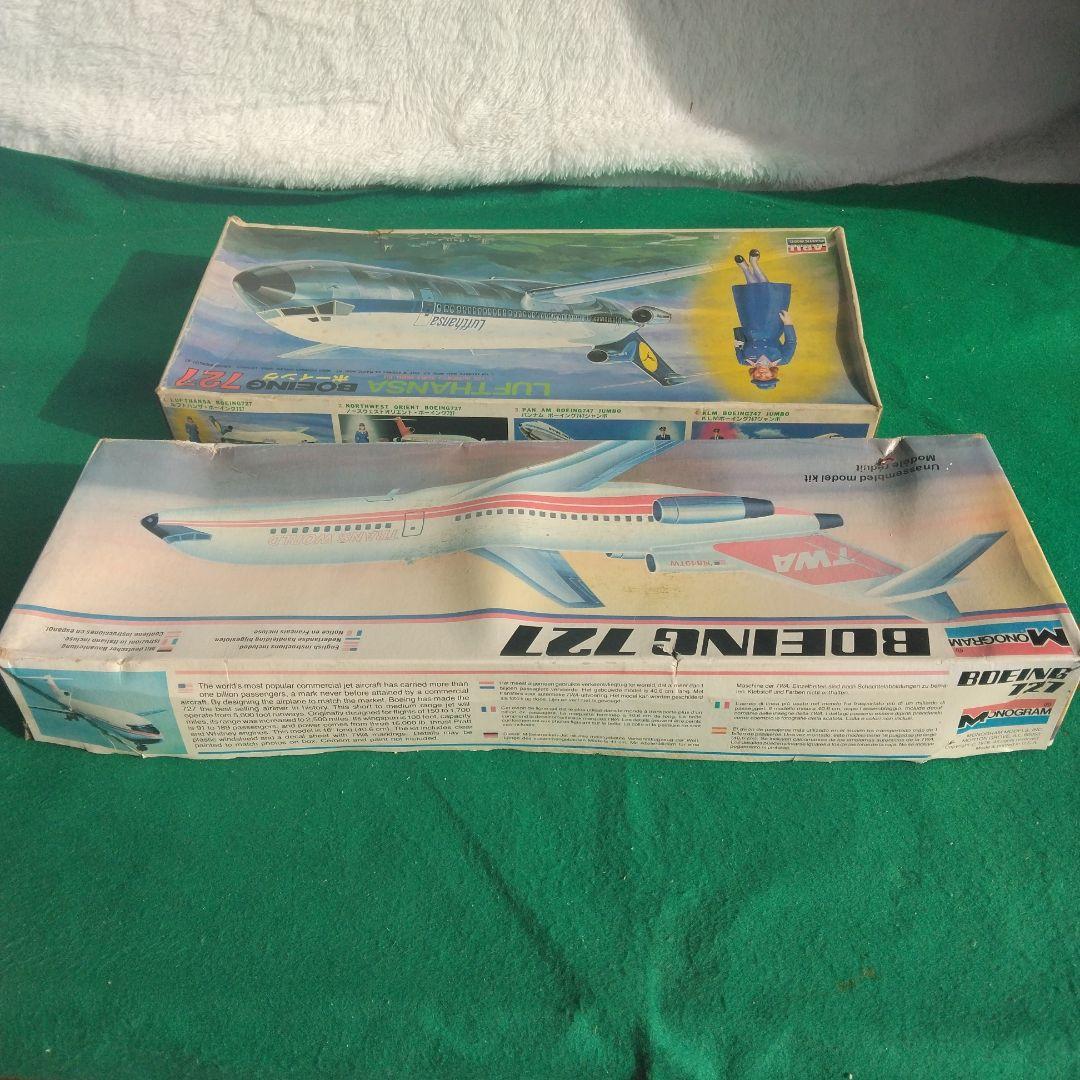 ボーイング727 1/98TWA,1/120 ルフトハンザ 　モノグラム未開封