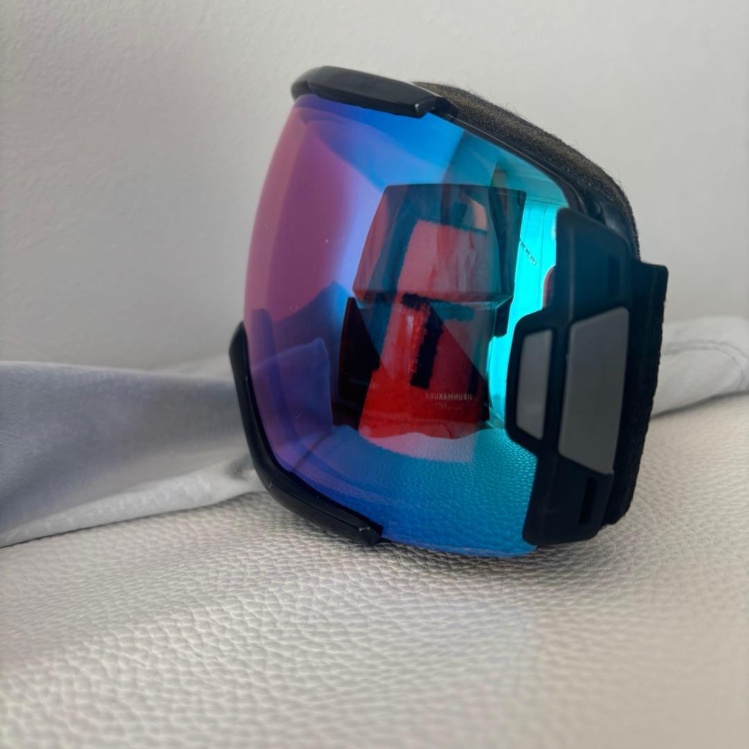 美品】SMITH スノーボードゴーグル chromapop ブルー　ローズ