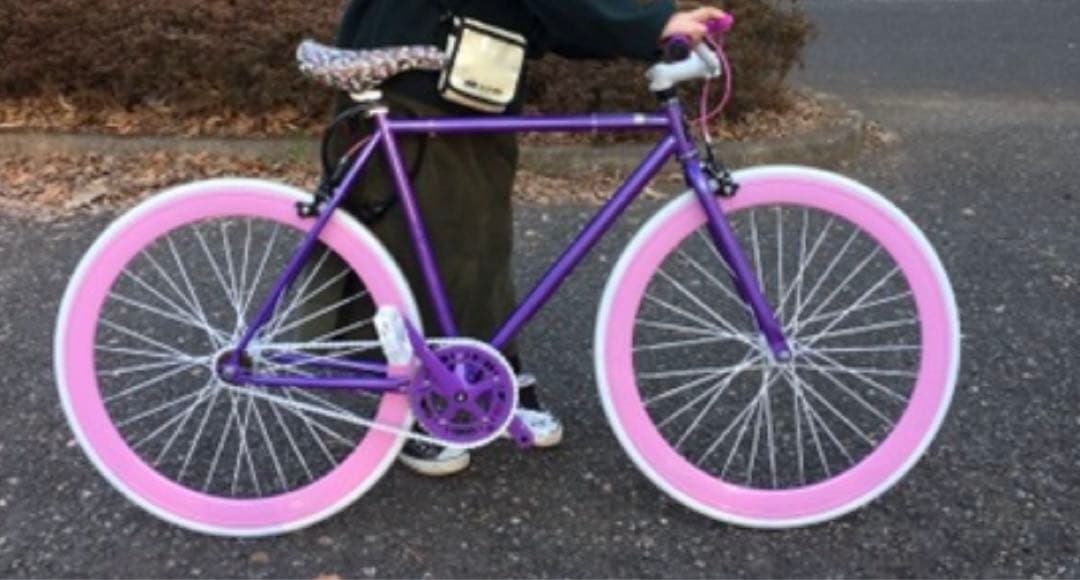 カスタム自転車　pink×purple
