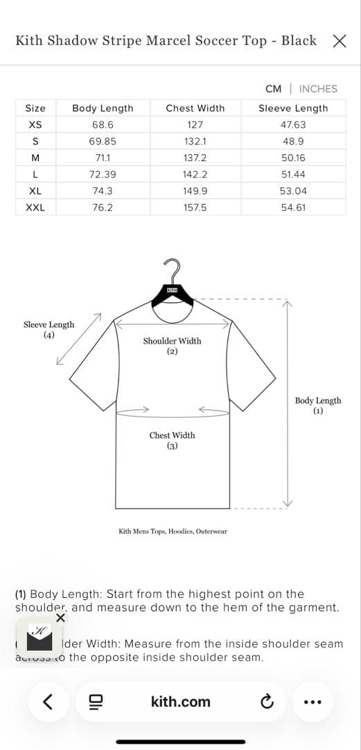 KITH Shadow Stripe Marcelサッカーシャツ　ポロシャツ　M