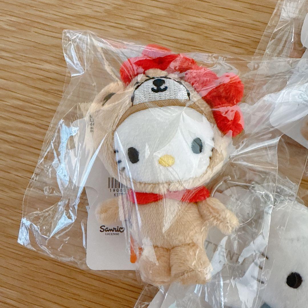 ローリーズファーム and st キティ ぬいぐるみキーホルダー　日焼けキティ
