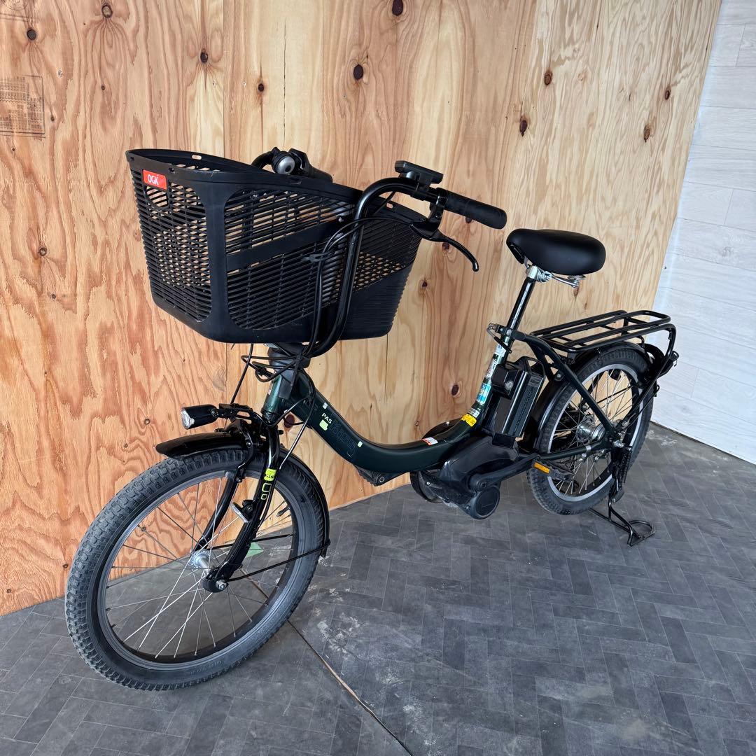 電動アシスト自転車 グリーン シティタイプ バスケット付き