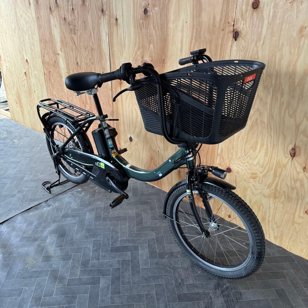 電動アシスト自転車 グリーン シティタイプ バスケット付き