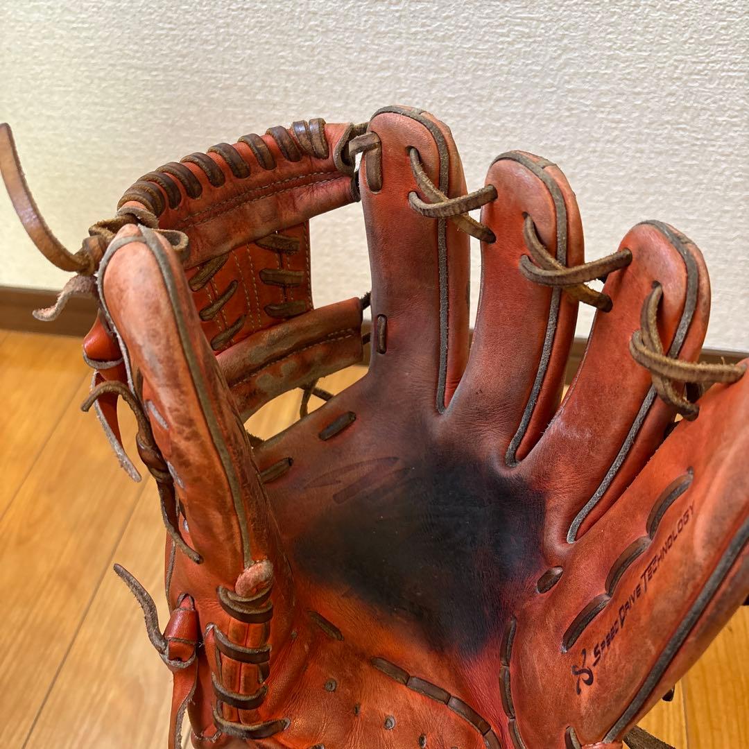 ミズノ 野球グローブ 右投げ ブラウン