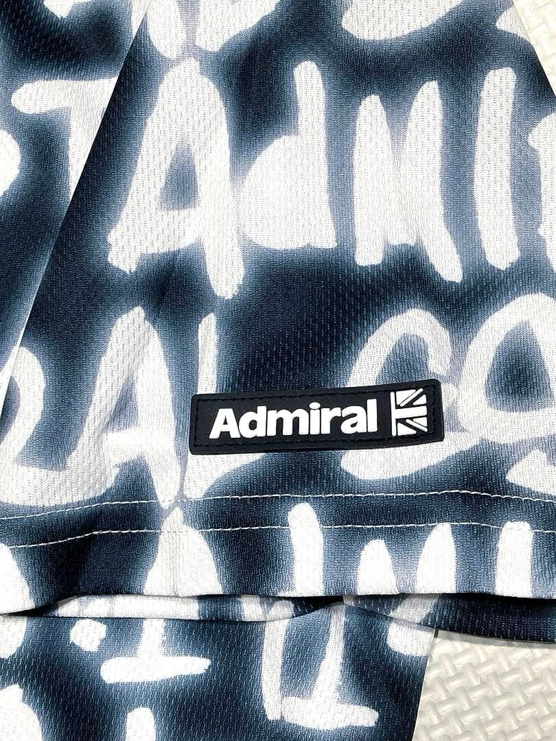アドミラル スプレーロゴプリント ポロシャツ（NAVY／L）