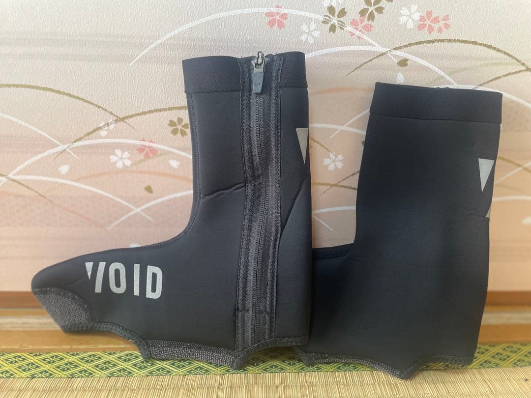 VOIDソフトシェルジャケット＋裏起毛ビブタイツ＋シューズカバー⬛︎セットアップ