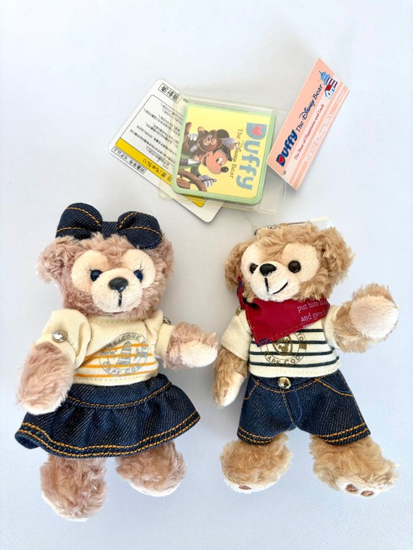 ⭐️完売品⭐️平成 ダッフィー シェリーメイ ぬいぐるみバッジ キーホルダー 限定品