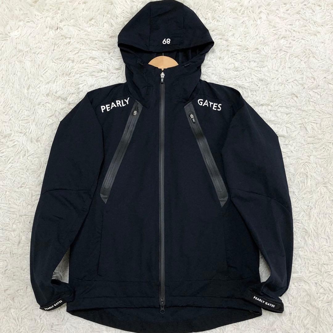 【未使用級】 PEARLY GATES ナイロンジャケット ロゴ ネイビー 3