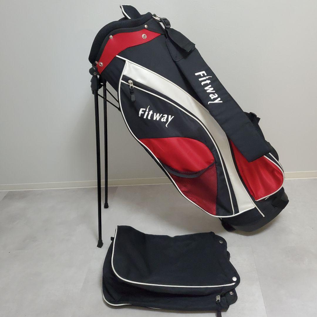【超軽量&6分割】Fitway スタンド式 キャディバック　ゴルフバッグ