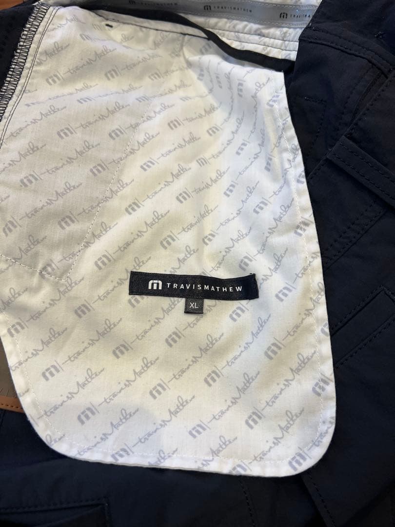 Travis Mathew ブラック XL ストレッチテーパードパンツ