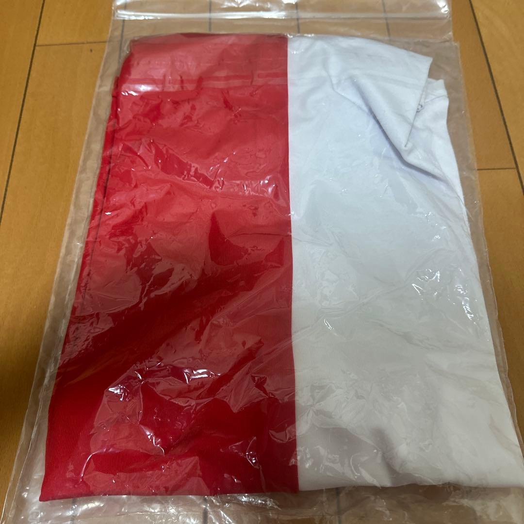 新品未使用 売切品SANRISE ポロシャツ L ホワイト/レッド