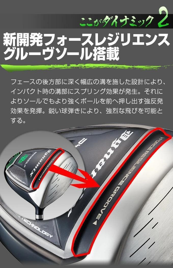 【ヘッド単体】新品！ほぼ高反発！　適合最強反発力 ダイナミクス