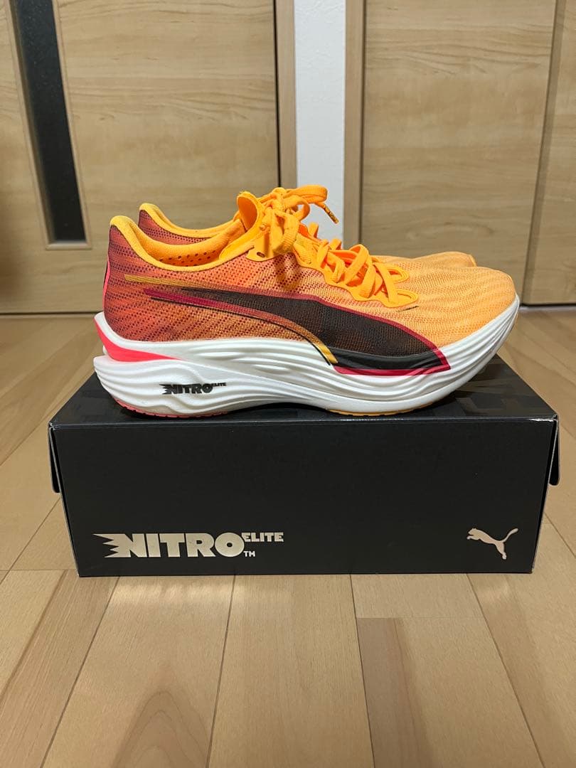 Puma メンズ ディヴィエイト ニトロ エリート 3 FIRE 25cm