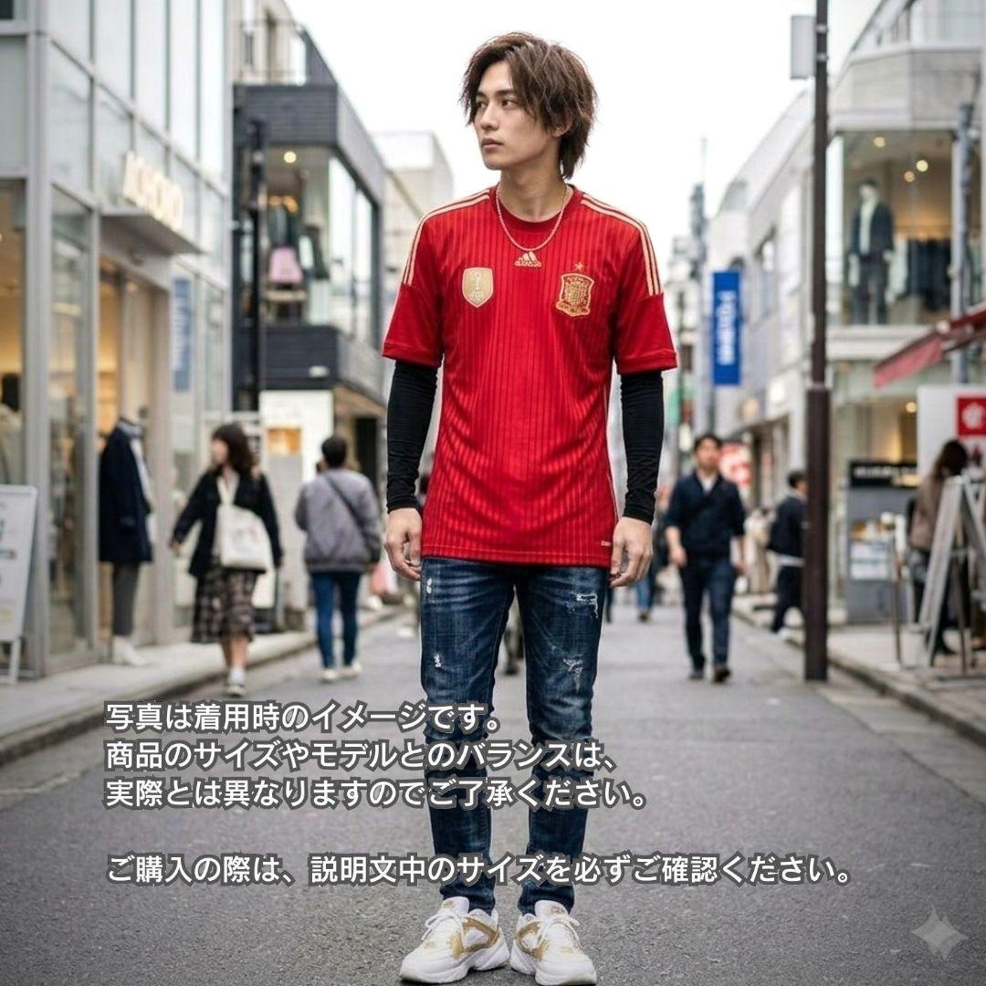 古着 サッカー スペイン代表 ユニフォーム シャドウストライプ Lサイズ相当