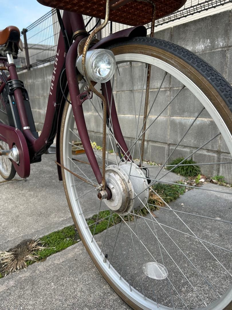 （福岡）ラオックス 電動 自転車 TASKAL アシスト 直接引取 後輪パンク
