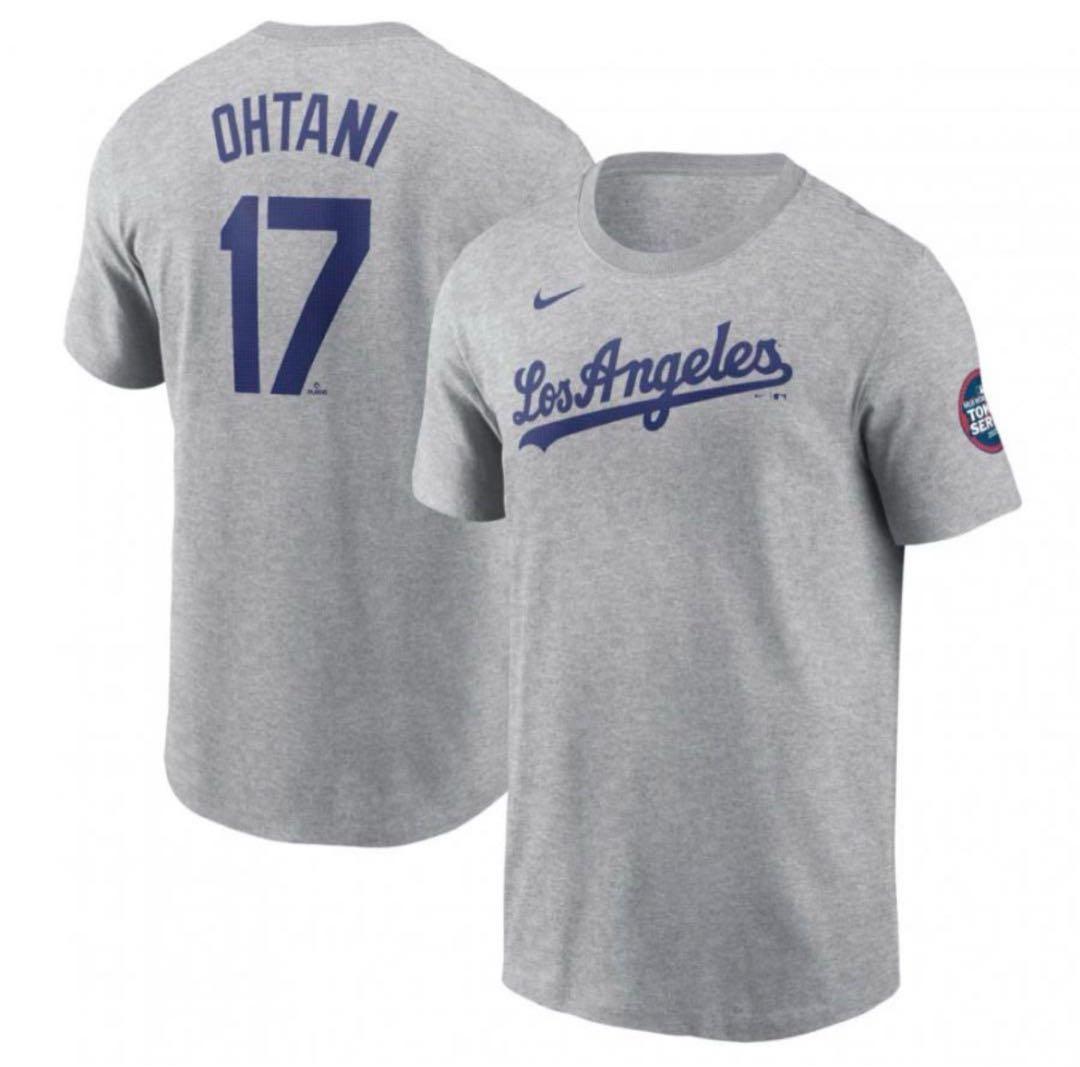 新品未使用⭐︎東京シリーズMLB大谷TシャツグレーMサイズ