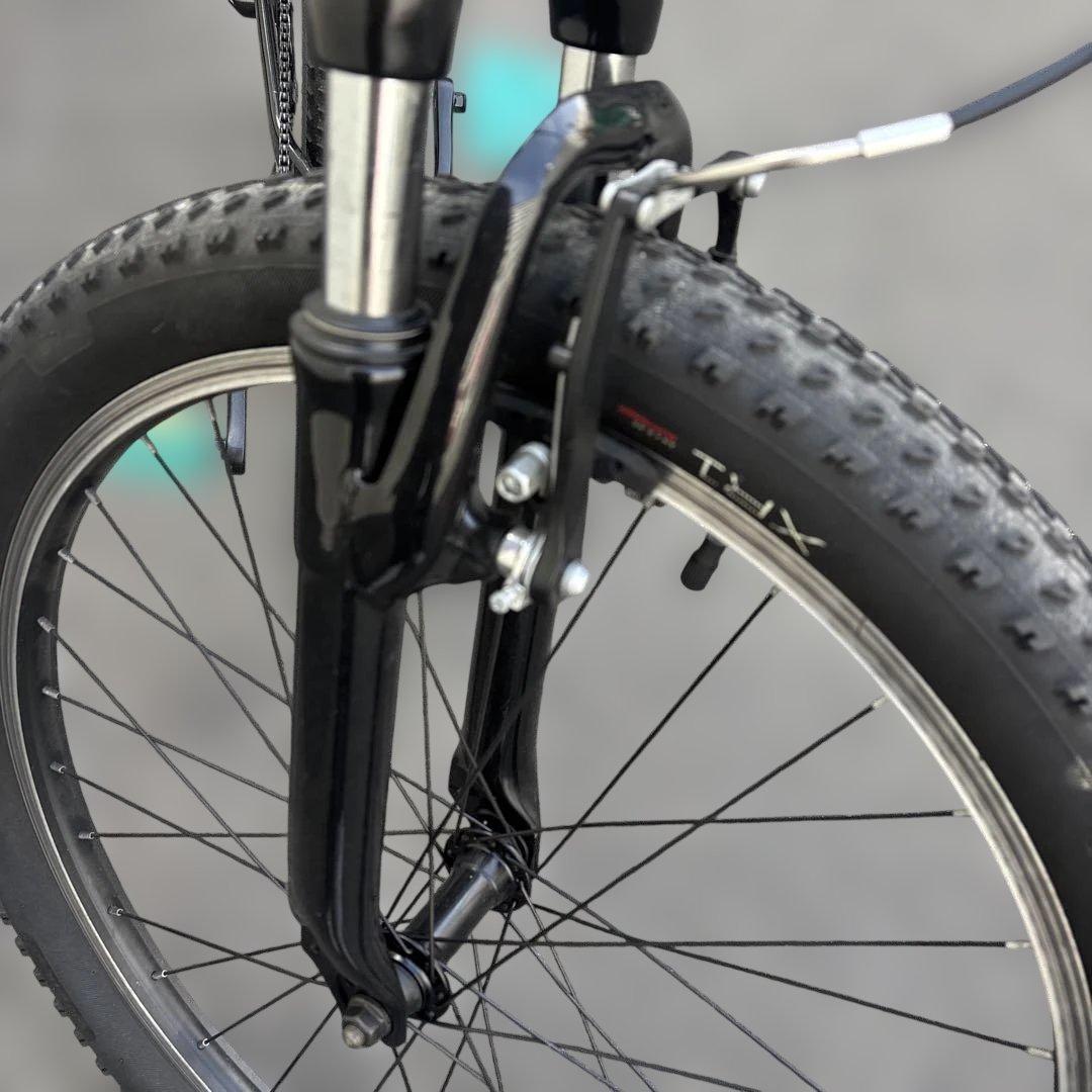 TREK24 キッズバイク ブラック/アクア ロードバイク　クロス　自転車