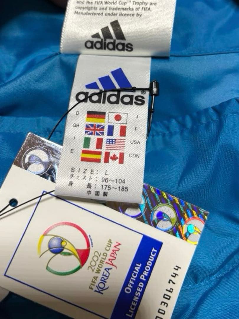 【未使用タグ付き】00s adidas 日韓ワールドカップ　コーチジャケット
