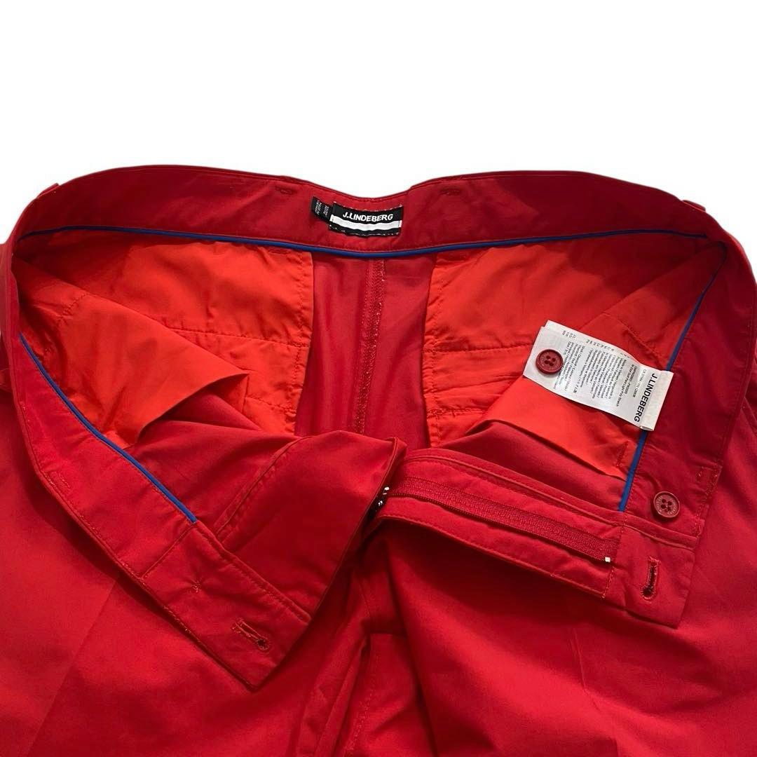 美品✨J.LINDEBERG ジェイリンドバーグ ゴルフパンツ　32/32レッド