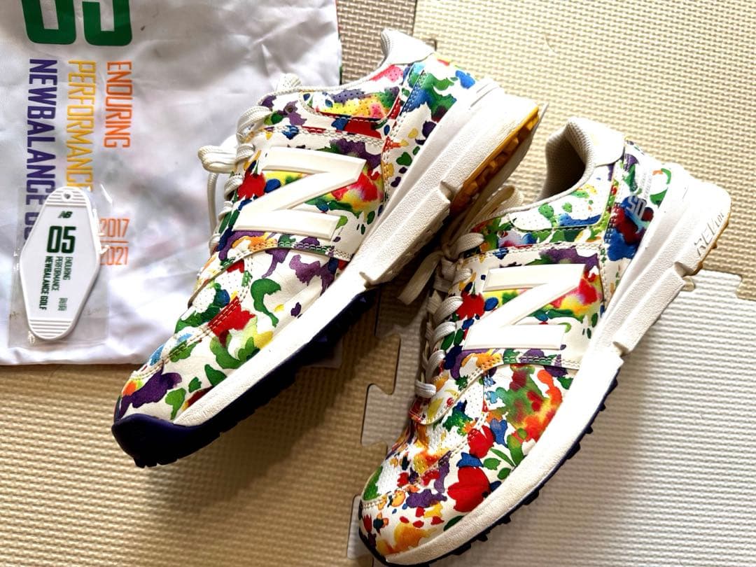 限定デザイン⭐︎New Balance 574 ゴルフシューズ マルチカラー