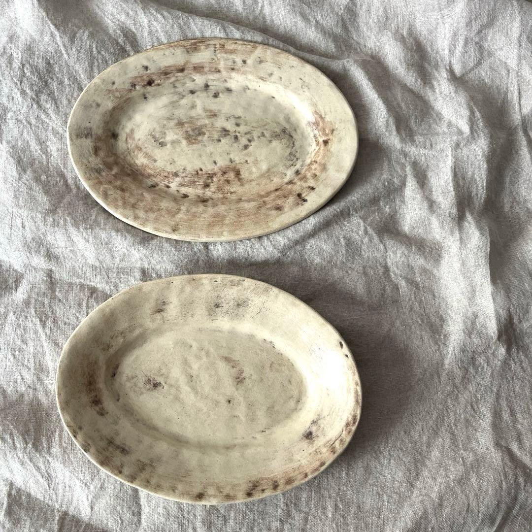 佐藤尚理　bonoho オーバルプレート 2点セット 器 大皿 オーバル皿