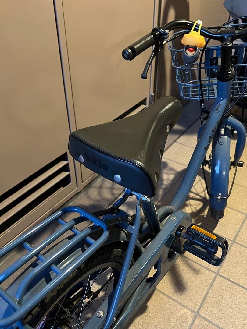 引き取or着払いブリヂストン bikke 16インチ ブルーグレー 子供用自転車
