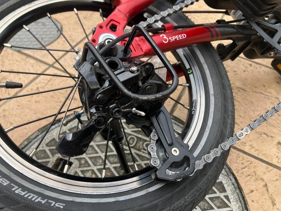 DAHON K3 折りたたみ自転車 レッド
