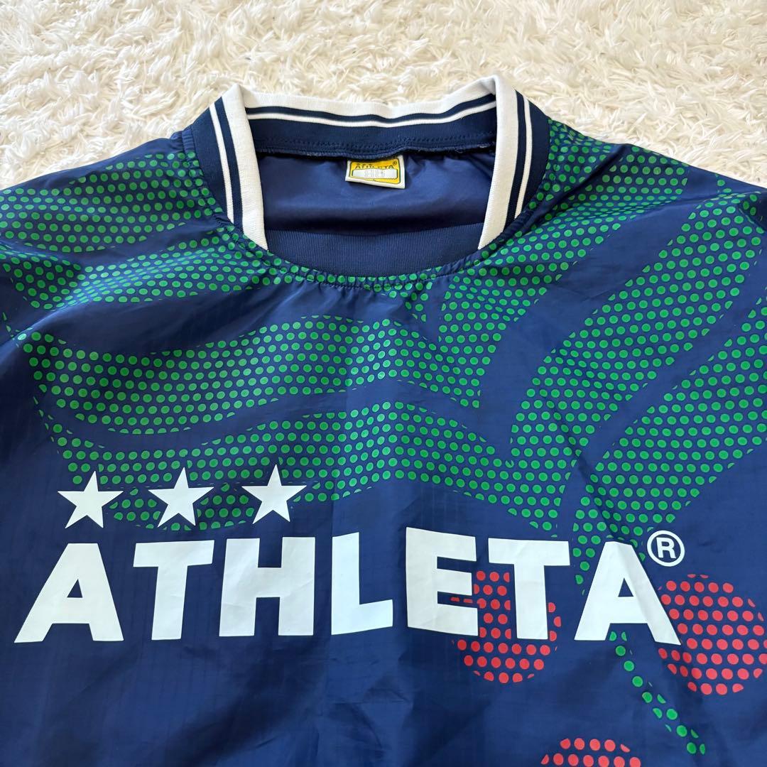 極美品　アスレタ　ピステ上下　ネイビー　サッカー　フットサル　ウェア　L