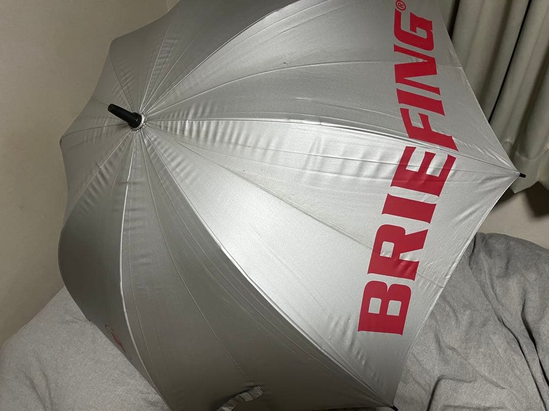 ブリーフィング ゴルフ 傘 晴雨兼用雨傘 UVカットBRG201G25 シルバー