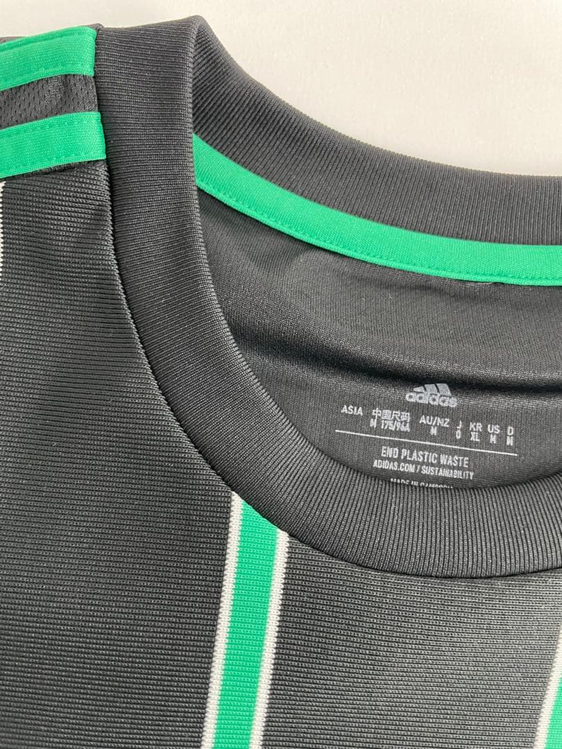 極美品 セルティックFC アディダス ユニフォーム Oサイズ 緑 黒 ストライプ