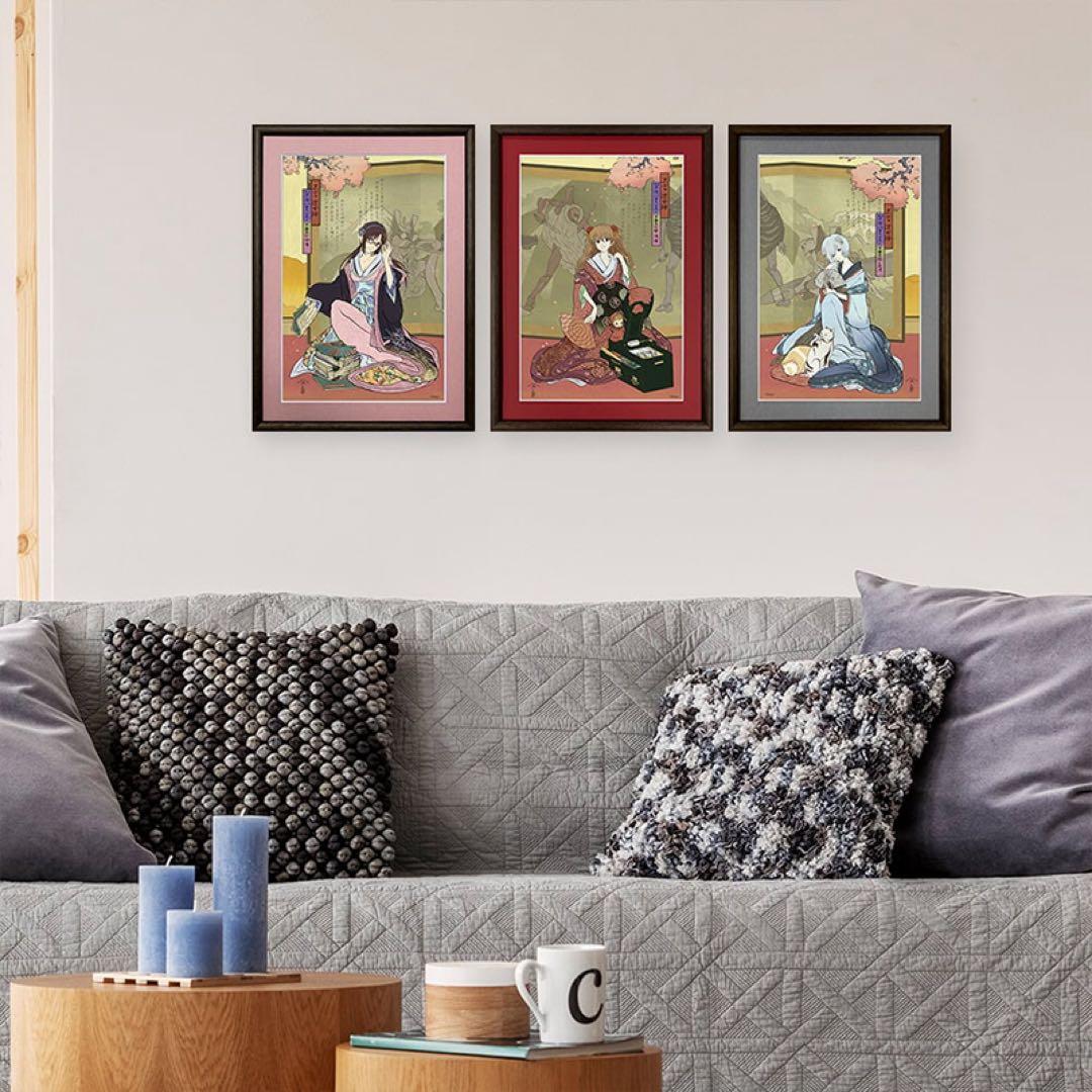 エヴァ浮世絵「箱根八里美人三画揃 マリ」　マリ用カラー単品　版三