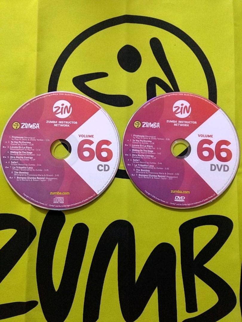 ZUMBA　ズンバ　 CD ＆ DVD 20枚セット　ZIN61 ～ ZIN70