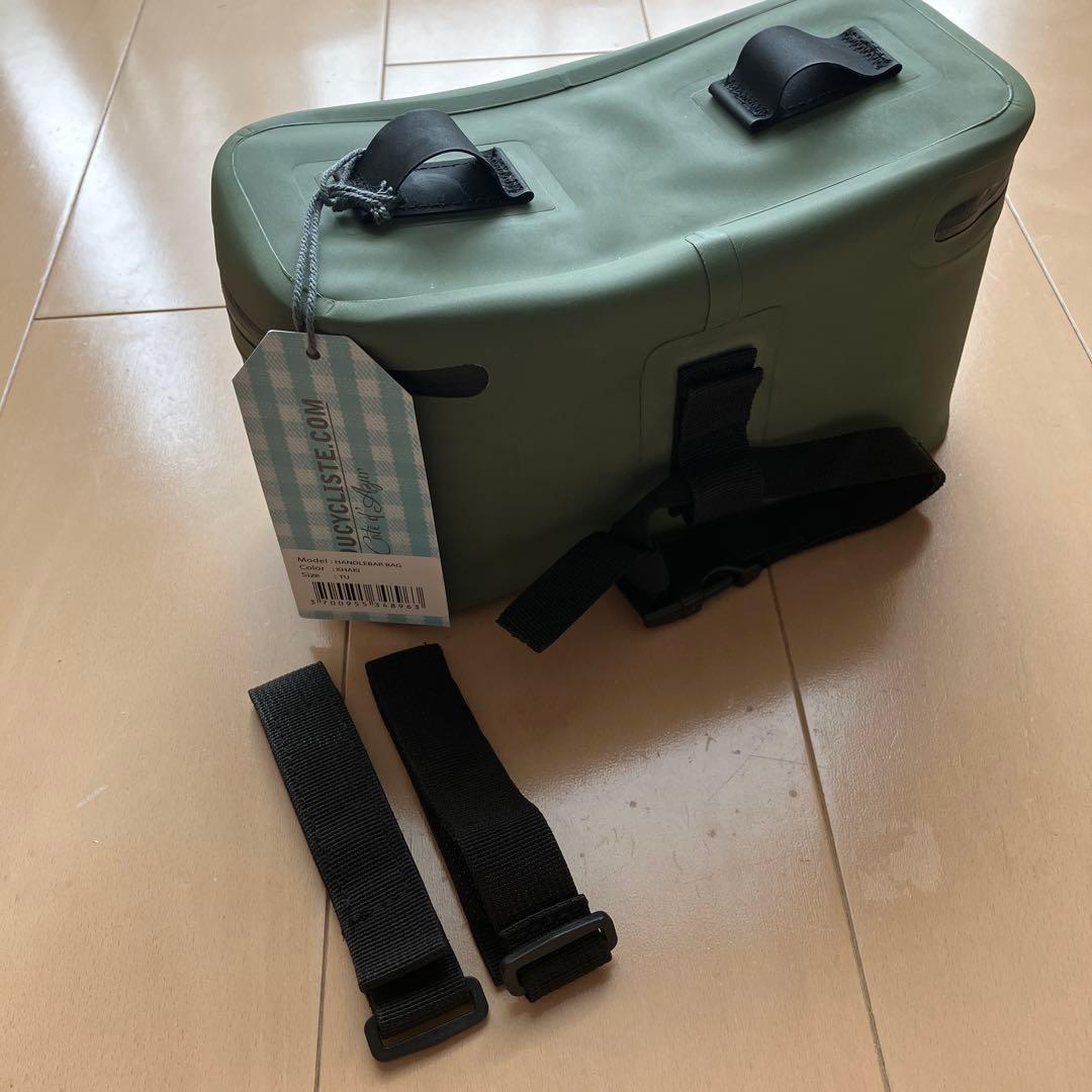 新品　Cafe du Cycliste ハンドルバーバッグ　カーキ